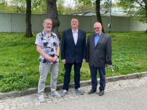 Der fast komplette geschäftsführende Vorstand (v.l.n.r.): Sekretär André Leistner Leiter Tomas Böhme Schatzmeister Matthias Winkler (Sekretärin Melanie Möckel war zur MV nicht anwesend)